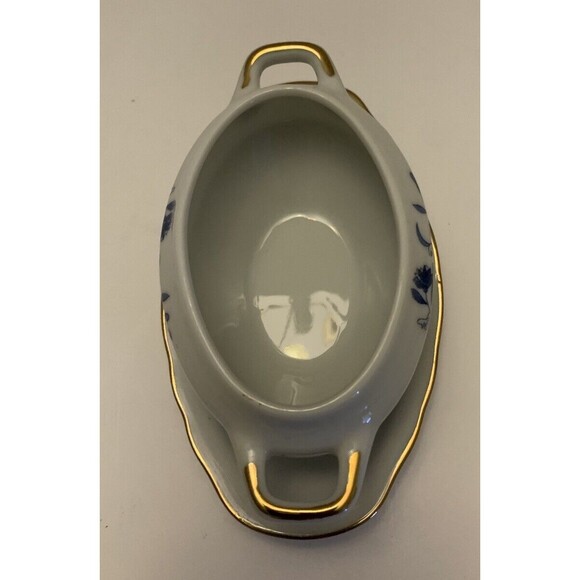 ROYAL CROWN 55/1446 Condiment Holder Small Serving Dish Attached Underplate Vtg - Picture 5 of 8